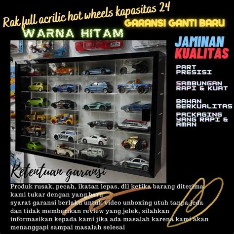 Jual Hotwheels Hot Wheels Display Case Full Acrilic Hitam Kapasitas 24 Shopee Indonesia