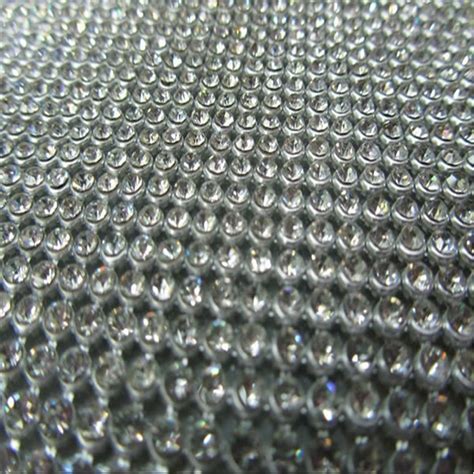 Rhinestone Mesh Sheet Ft Long X Wide Silver