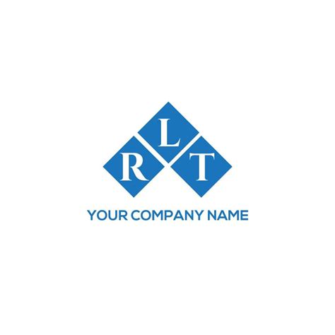 RLT Letter Logo Design On WHITE Background RLT Creative Initials