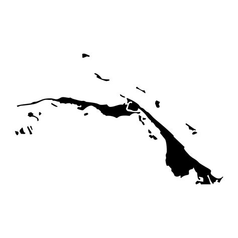 North Abaco map, administrative division of Bahamas. Vector