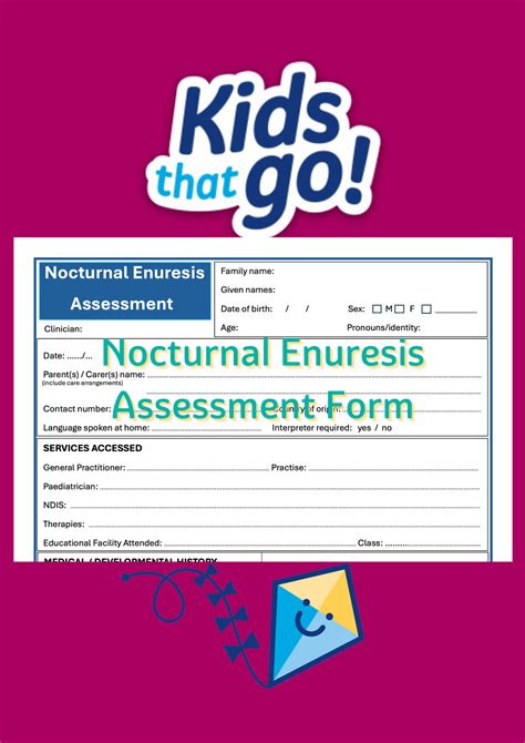 Nocturnal Enuresis Assessment Form - Kids That Go