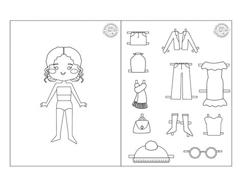 Paper Doll Drawing Printable Pdf Free - Infoupdate.org 