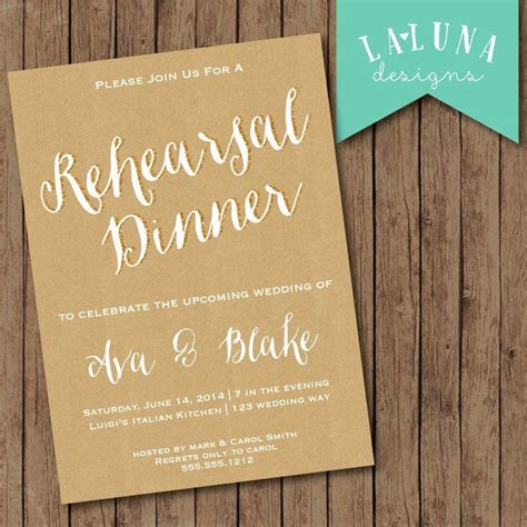 Free Printable Rehearsal Dinner Invitations