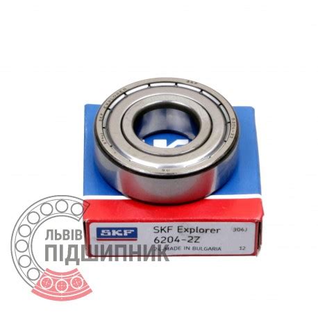Bearing 6204-2Z [SKF] Deep groove sealed ball bearing SKF, Bearing ...