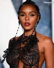 Janelle Monae Sexy Flashes Her Hot Boobs At The Vanity Fair Oscar Party In Beverly Hills