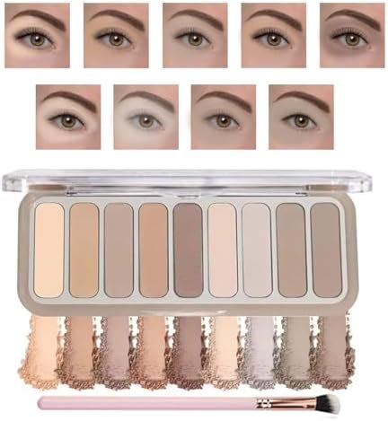 Amazon MIZEEYE Eyeshadow Palette Colors With Eye Shadow Brush Neutral Natural Nude
