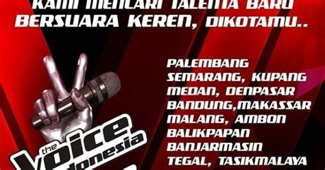 syarat   mengikut audisi  voice indonesia   gtv