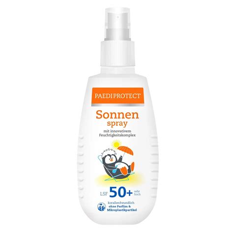 PAEDIPROTECT Детский солнцезащитный спрей SPF 50+ без отдушек сильная ...