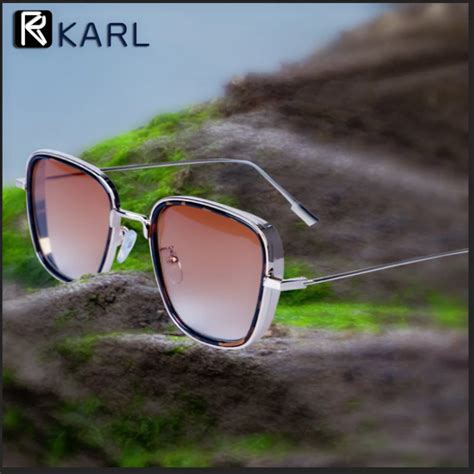 Новинка, мужские солнцезащитные очки в стиле стимпанк от KARL ...