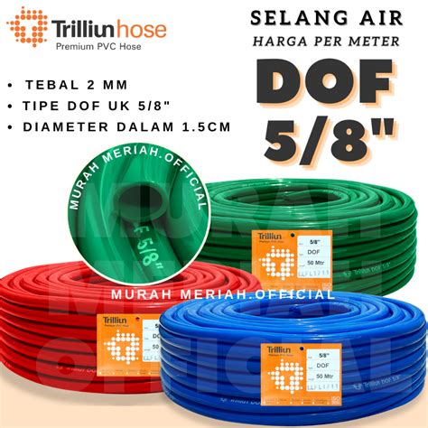 Jual Selang Air Trilliun Dof Inch Permeter Shopee Indonesia