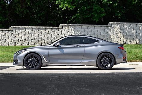 Infiniti Q60 Grey With Vossen Hf 3 Aftermarket Wheels Wheel Wheel Front
