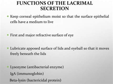 Anatomy And Physiology Of Lacrimal System Ppt