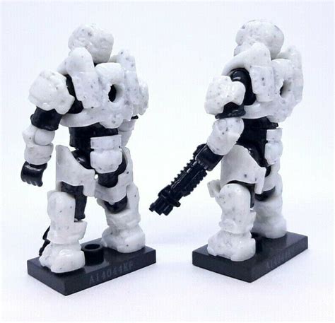 Mega Construx Bloks Halo Alpha Series 97433 Lot 2 White Spartan Gungnir