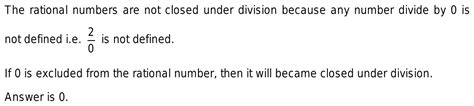 Rational Numbers Are Closed Under Addition Subtraction And