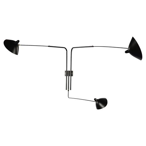 Wall Sconce With Two Straight Rotating Arms By Serge Mouille At 1stdibs