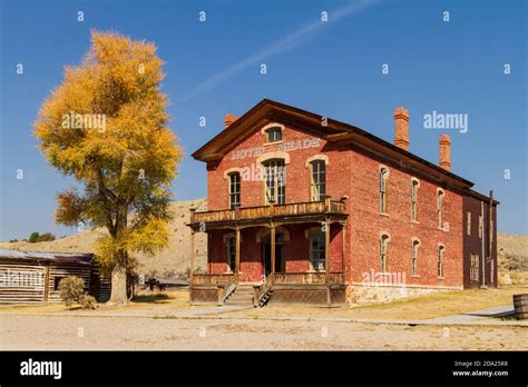 Exterior Of Hotel Meade Bannack Montana Usa Stock Photo Alamy