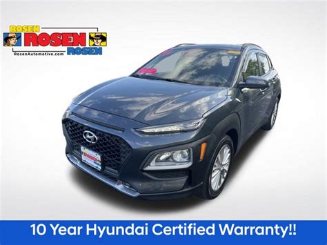 Certified Pre Owned 2021 Hyundai Kona SEL Plus 4D Sport Utility In