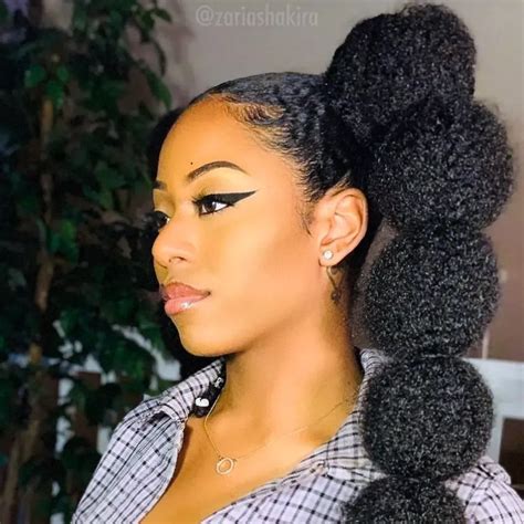 50 Alluring Bubble Braids Hairstyles On Black Hair Coils And Glory