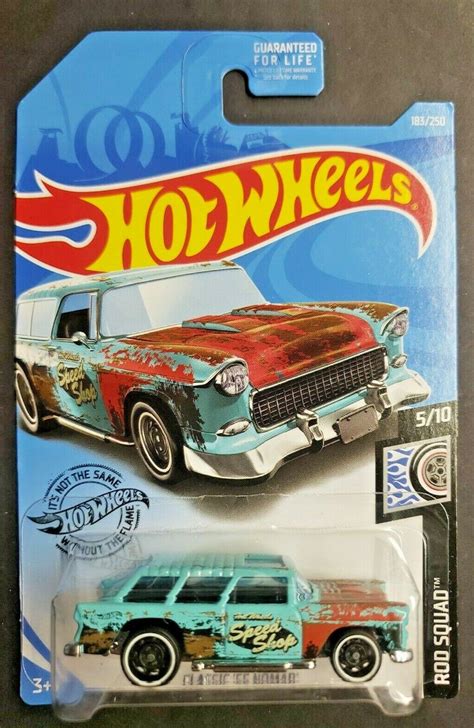 2018 Hot Wheels 1955 Chevy Nomad Rod Squad Speed Shop Teal Green 183 New Hw13 Etsy