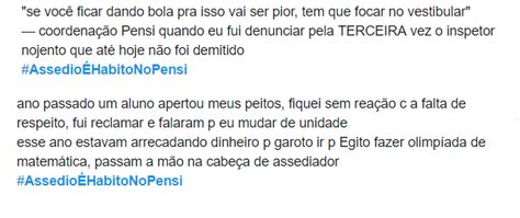 Alunas Se Mobilizam Para Denunciar Ass Dio Em Col Gio