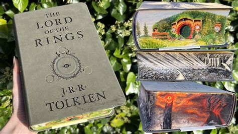 Custom Lord Of The Rings Fore Edge Painting Paint With Me 🎨 🖌 Youtube