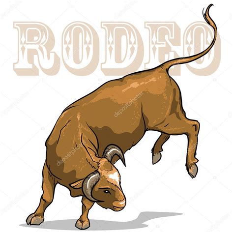 Toro De Rodeo Vector De Stock Por Nataliahubbert