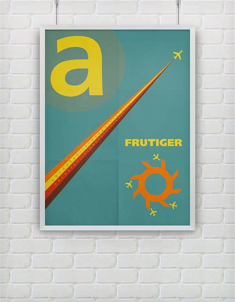 Typography Poster (Adrian Frutiger) on Behance