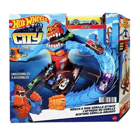 Pista Hot Wheels City Ataque Do Gorila Hdr Mattel Brincasa