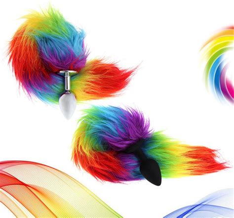 Plug Anal Cola De Zorro Colores Juguete Sexual Acostumbrador Mercado