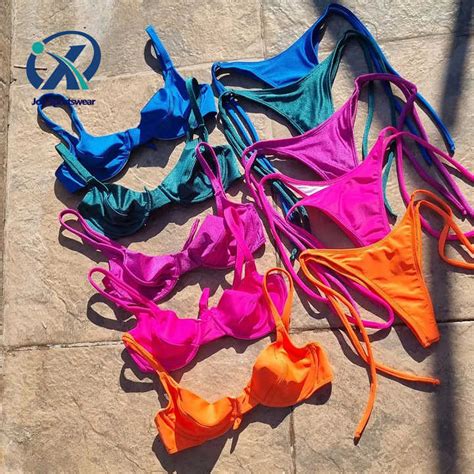 Customized Bikini Swimsuit Women S Fashion Swimwear With Steel Ring Bikini Set Beachwear