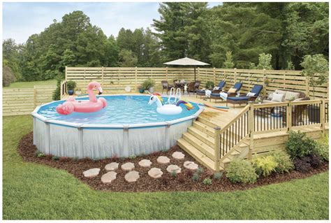 Blue Wave Martinique 24 Ft Round X 52 In Deep Metal Wall Above Ground