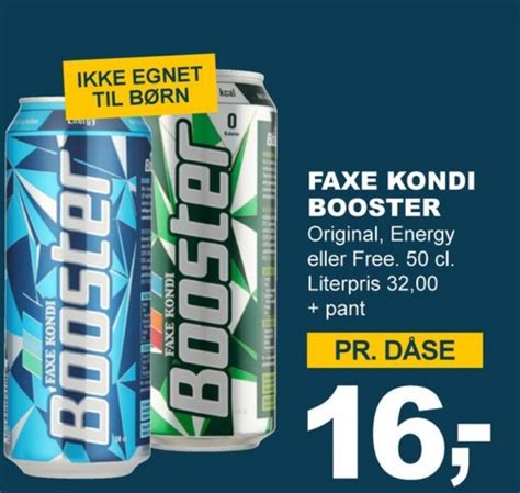 Energidrik Faxe Kondi Let K B Januar Alle Tilbudsavis