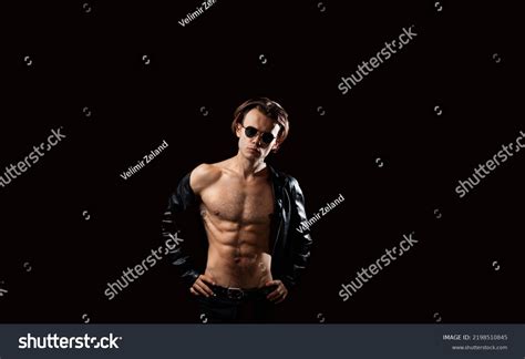 Fashionable Macho Man Sunglasses Naked Torso Stock Photo Shutterstock