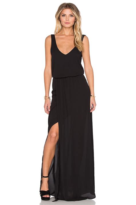 Show Me Your Mumu Kendall Maxi Dress In Black Crisp Revolve