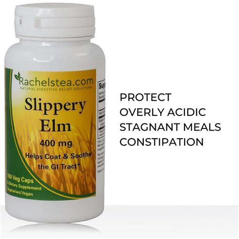 Buy Slippery Elm Capsules | Designed For Overly Acidic and Constipation ...