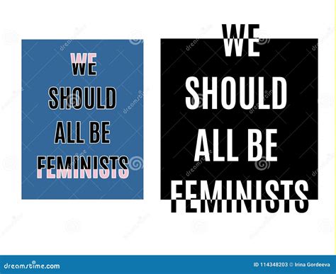 We Should All Be Feminists Typography Slogan For T Shirts Hoodies