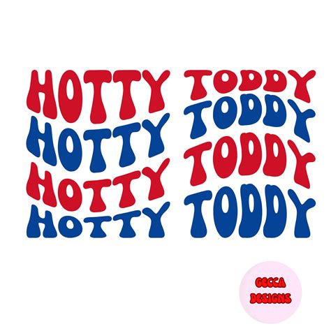 Hotty Toddy PNG Ole Miss PNG Hot Toddy Sublimation Retro Wavy Hotty Toddy Digital Design