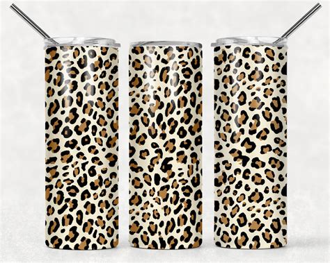 Cheetah Print Tumbler Wrap Png Sublimation Tumbler Seamless Etsy