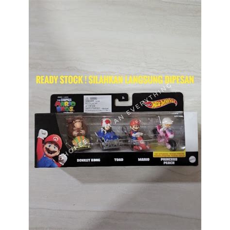 Jual Hot Wheels Mario Bros Movie Pack Hotwheels Mario Kart Original Shopee Indonesia