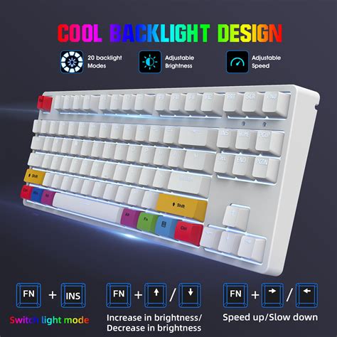 Full Key Hot Swap Gaming Mechanical Keyboard Wired Keys Keyboard With Led Backlit Office