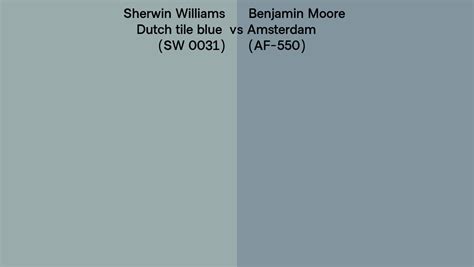 Sherwin Williams Dutch Tile Blue Sw 0031 Vs Benjamin Moore Amsterdam