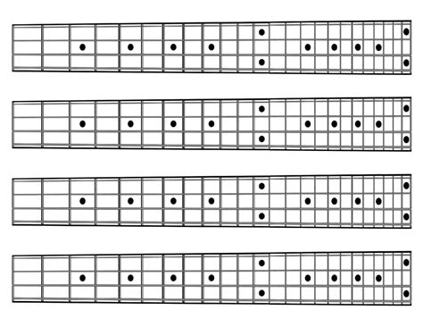 Bass Fretboard Diagram Bass Fretboard Fret Diagrams