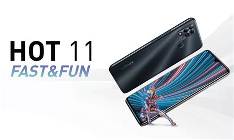 Infinix HOT 11 4 128GB Polar Black 90Hz Smartfony I Telefony Sklep Komputerowy X Kom Pl