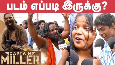 Captain Miller Public Review FDFS Review Dhanush Shiva Rajkumar