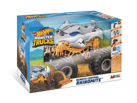 Hot Wheels Pojazd Zdalnie Sterowany Monster Trucks Rhinomite Mondo Sklep EMPIK