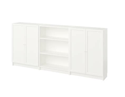 БИЛЛИ ОКСБЕРГ BILLY OXBERG Комбинация стеллажей с дверцами, белый ...