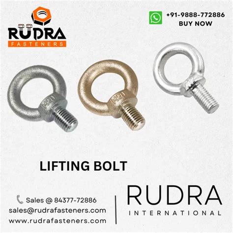 Eye Lifting Bolts At ₹ 60kg Bolts Or Screw In Ludhiana Id