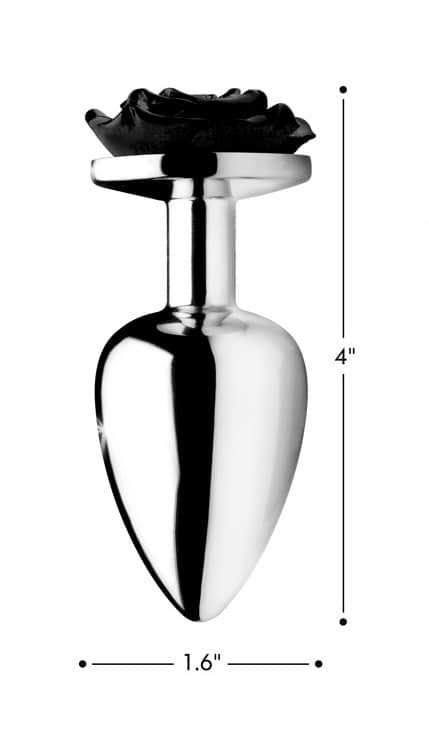 Black Rose Anal Plug The BDSM Toy Shop