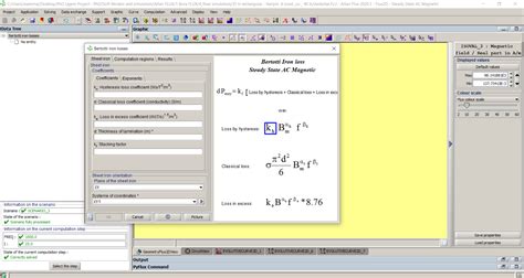 altair flux   calculate  iron losses   core altair