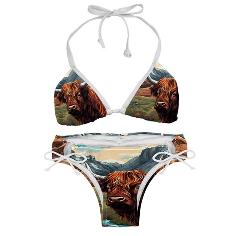 Yak Detachable Sponge Adjustable Strap Bikini Set Two Pack Swim Suits For Womentoolstrip With